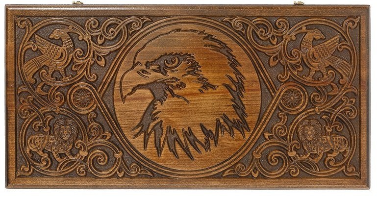 Нарды резные "Орел" Люкс, Haleyan