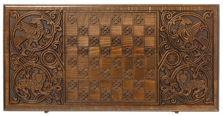 Нарды резные "Орел" Люкс, Haleyan