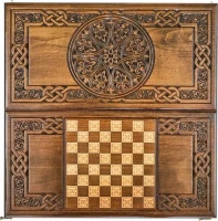 Нарды резные &quot;Армянский узор 8&quot; 60, Haleyan