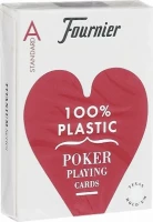 Карты &quot;Fournier no. 2800 jumbo index red&quot; 100% пластик