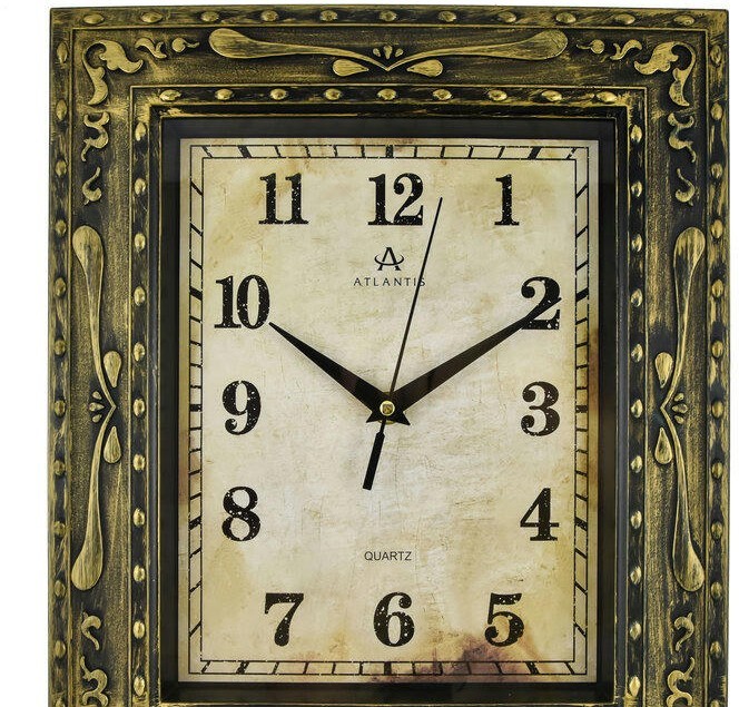 Настенные часы atlantis tld-35008С brown