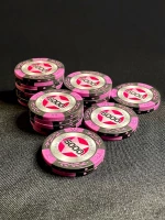 Фишки для игры в покер Black Stars номиналом 5000 (25шт)