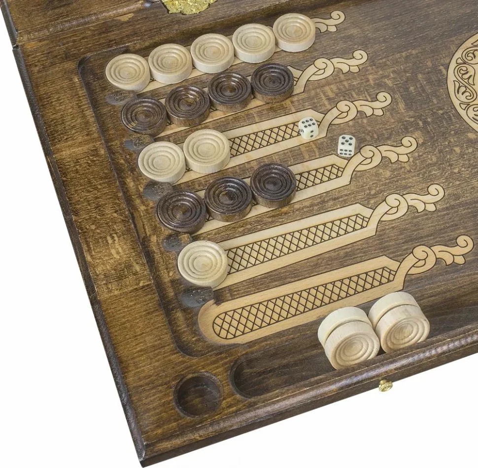 Нарды резные "Лев-3" 60, Ustyan