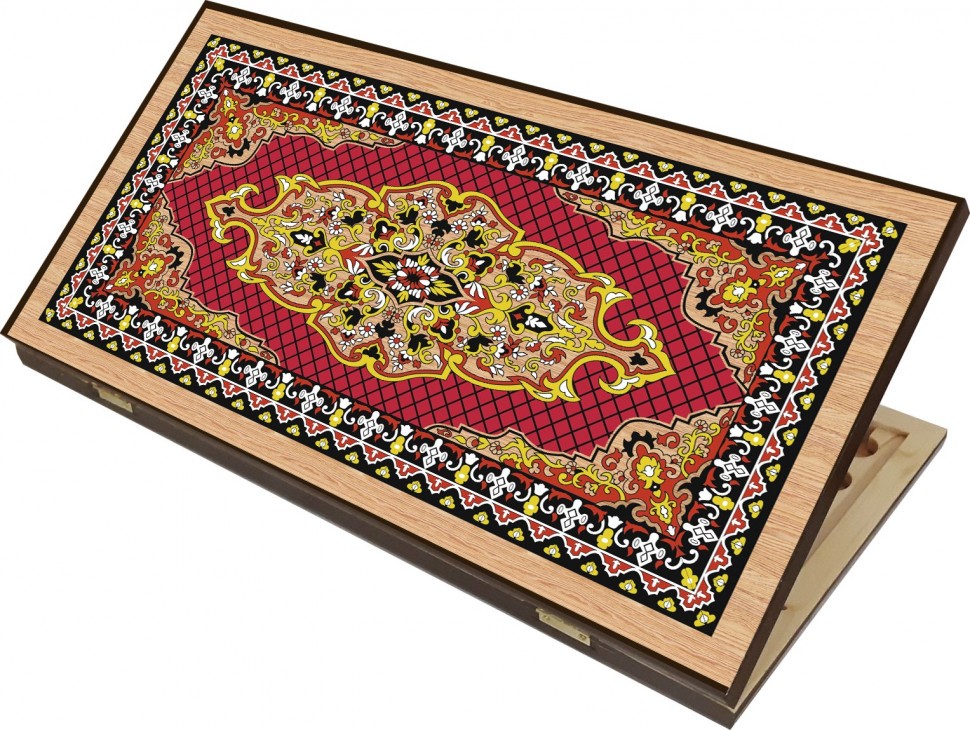 Нарды + Шашки Сирия Красные малые (Россия, дерево, 40 см), Partida