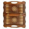 Шахматы + нарды резные Бриз-2 40, Haleyan