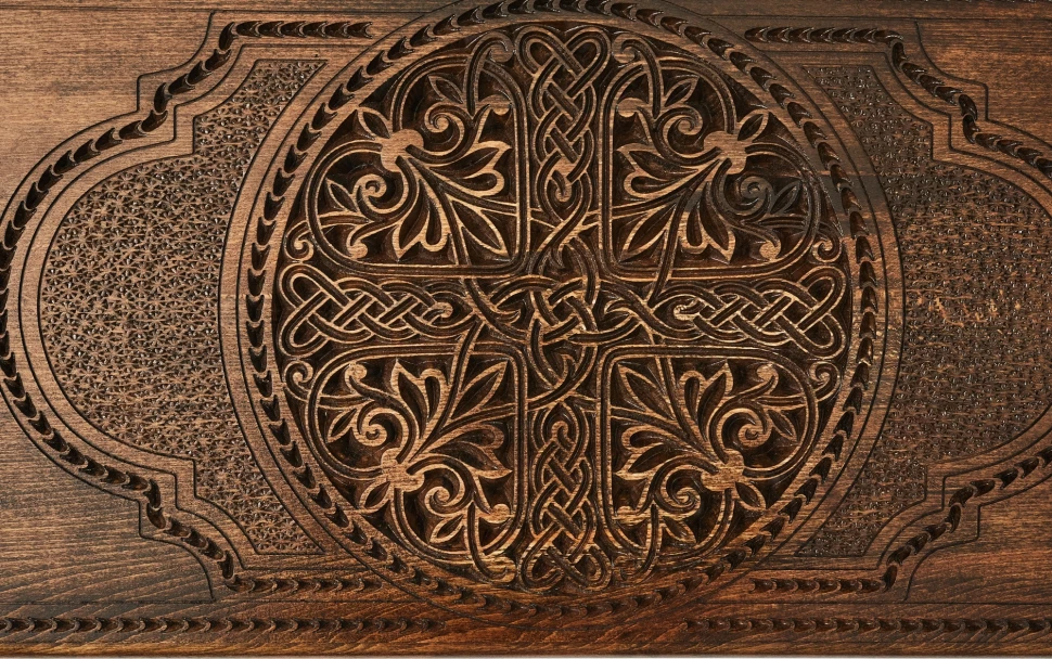 Нарды резные "Армянский узор 2", Mkhitaryan