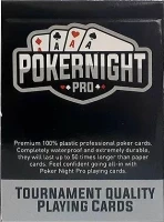 Комплект из двух колод карт &quot;Poker Night Pro&quot; 100% пластик