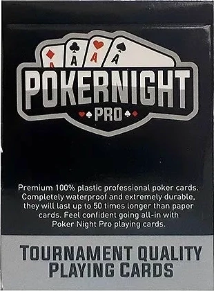 Комплект из двух колод карт "Poker Night Pro" 100% пластик
