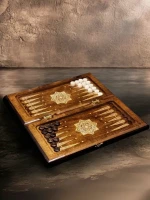 Нарды резные &quot;Золотой Узор 1&quot; 40, Mirzoyan