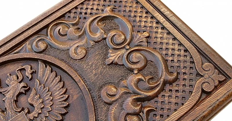 Нарды резные "Герб РФ 2", Mkhitaryan