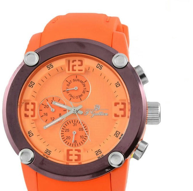 Наручные часы f.gattien С08132 корп-оранж циф-оранж рем