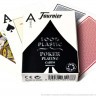 Карты "Fournier no. 2800 jumbo index blue" 100% пластик