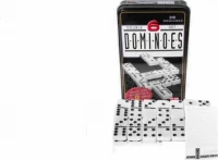 Домино в железном боксе, 6 черных точек, Partida 19х12 см, костяшка 5х2,5 см