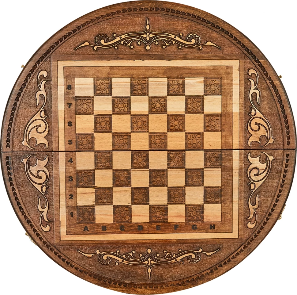 Шахматы + нарды резные "Аревик" 60, Mkhitaryan