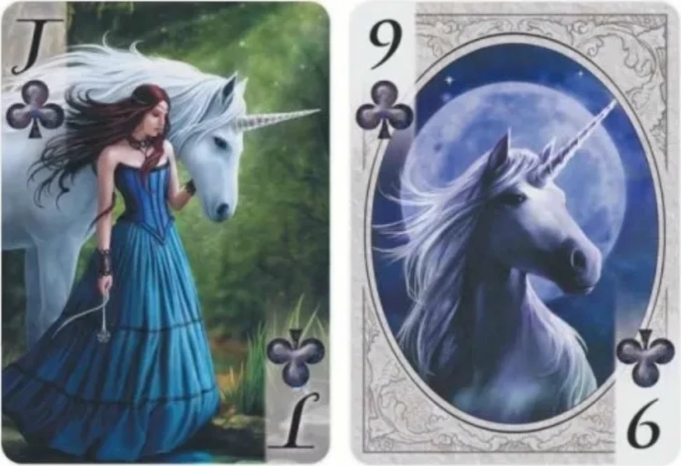 Карты "Bicycle Anne Stokes Unicorn"