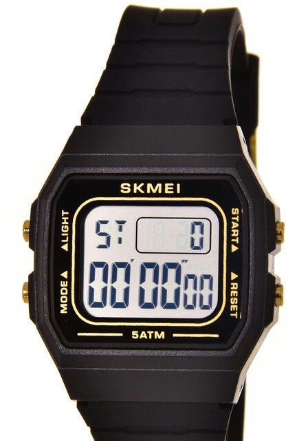 Skmei 1683BKGDWT black/gold/white