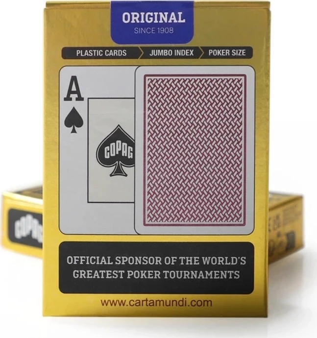 Карты Copag Texas Holdem poker cards 100% plastic (Red)