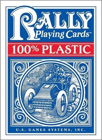 Карты "100% Plastic Rally Playing Сards blue"