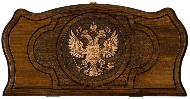 Нарды резные "Герб РФ 3" 40, Mirzoyan
