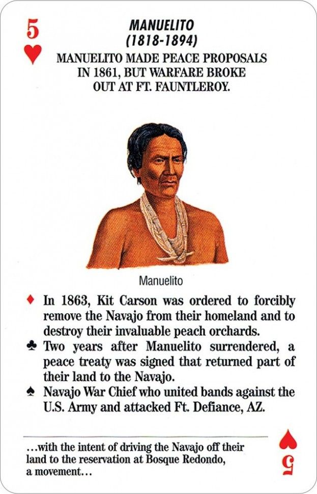 Карты "Indian Chiefs of the Old West Game & Playing Cards"
