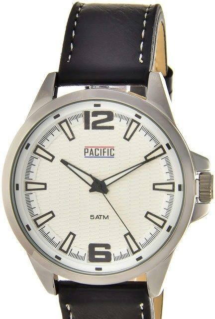 Наручные часы pacific x0066 корп-хром циф-бел об.бел рем