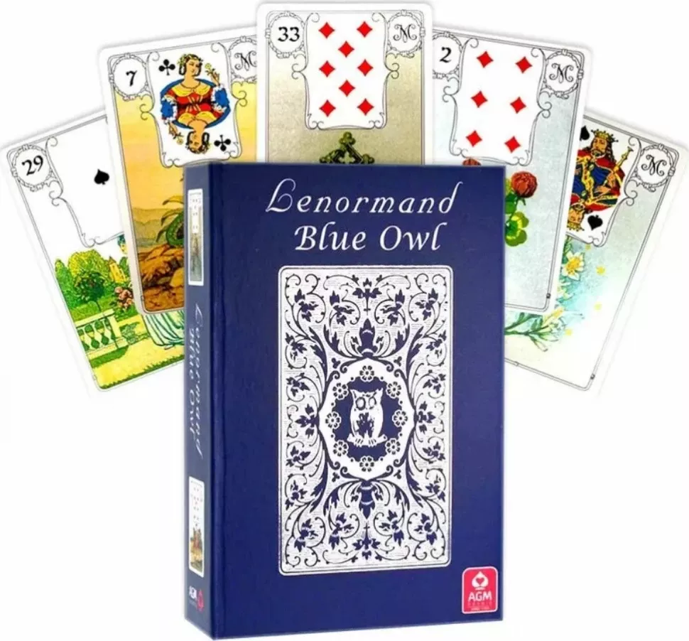 Карты Таро "Mille Lenormand Blue Owl Premium Edition" / Колода Ленорман Синяя Сова Премиум Издание
