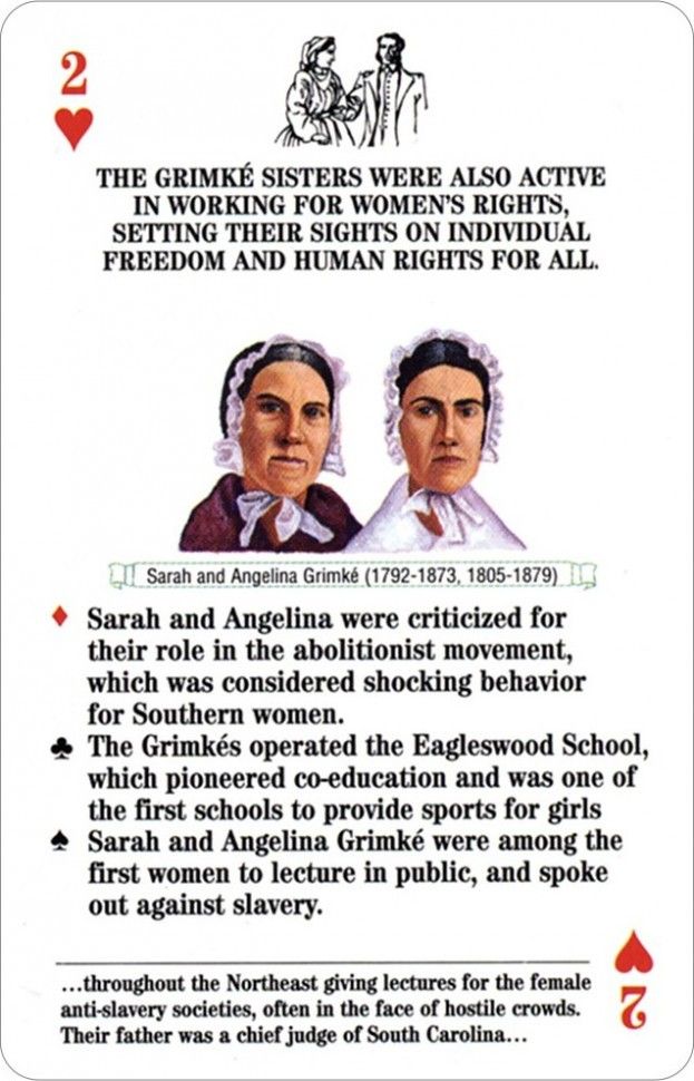 Карты "Famous Women of the Civil War Card Game"