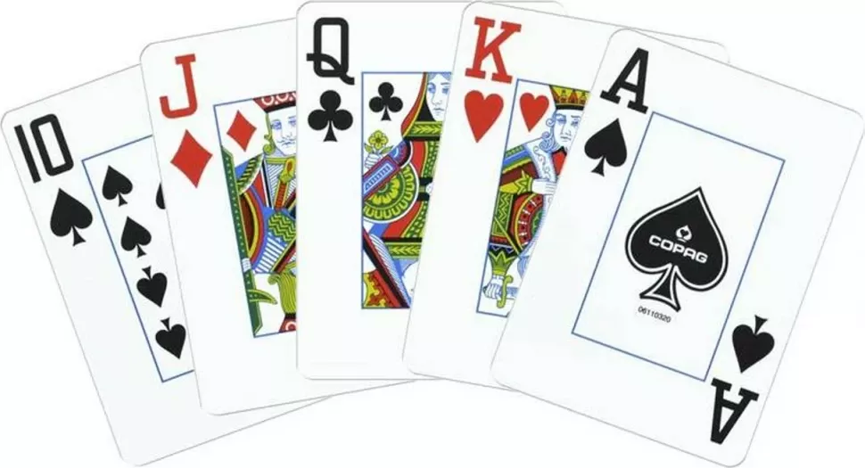 Карты "1546 Plastic Bridge Size Jumbo Index black/gold Double-Deck Set"