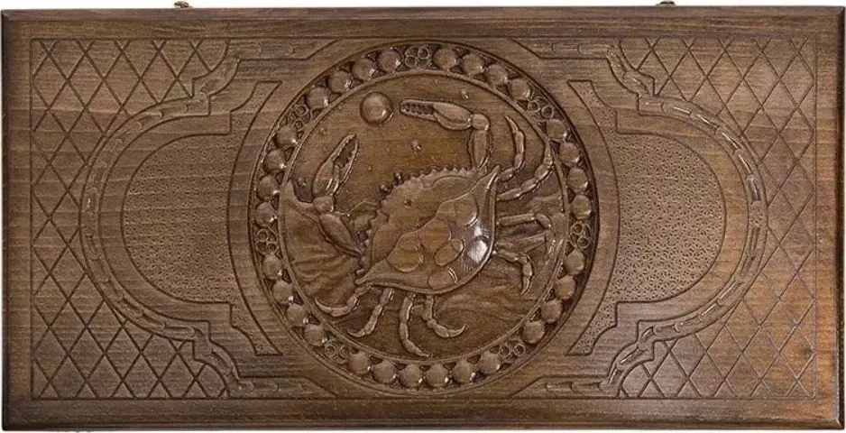Нарды резные "Зодиак Рак", Ustyan