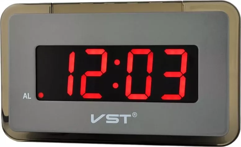 Сетевые часы vst728-1 220В красн.цифры+usb кабель (без адаптера)