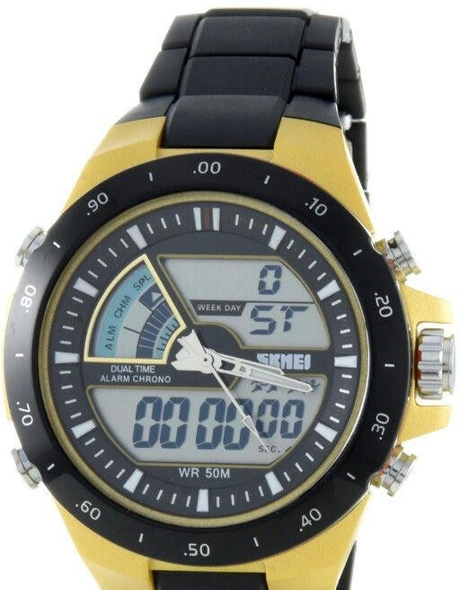 Наручные часы skmei 1016gd golden black belt