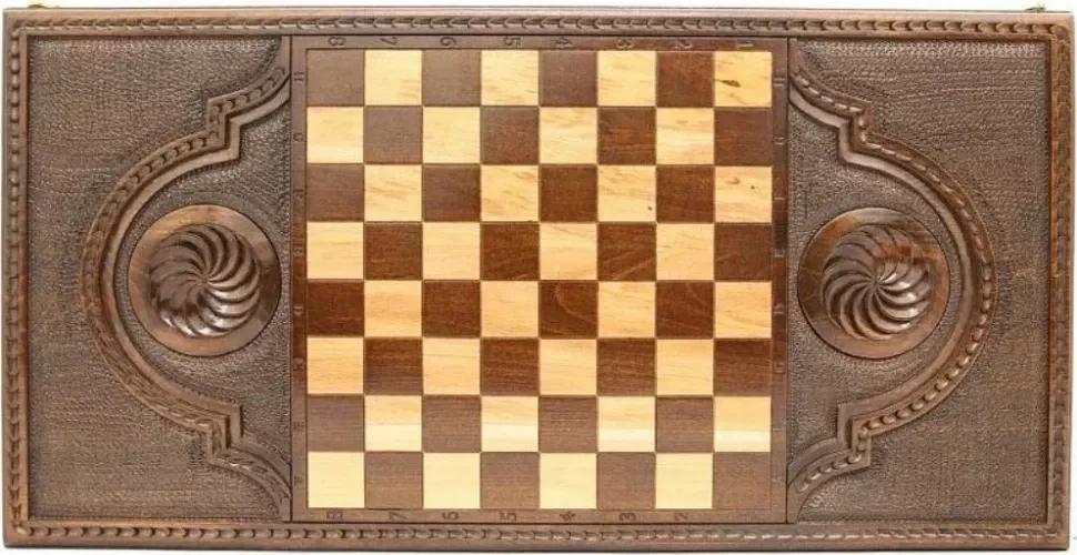 Нарды резные "Герб РФ 1", Simonyan