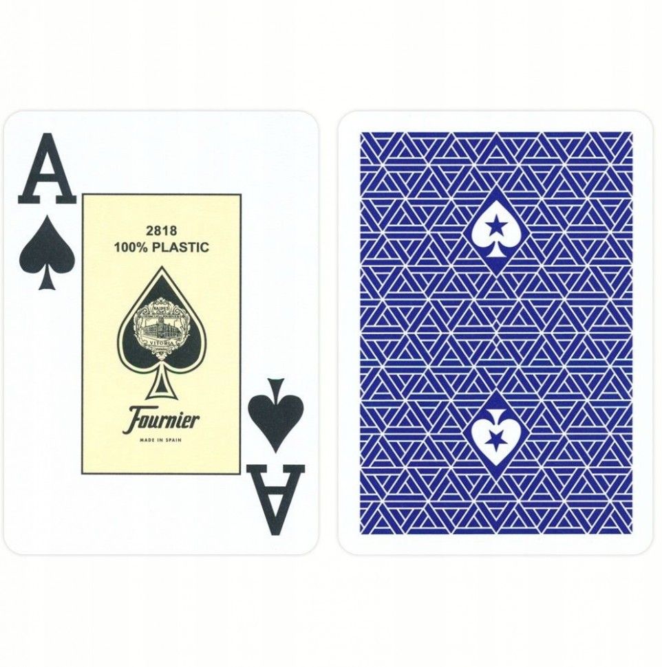 Карты для покера "Fournier EPT blue" 100% пластик, Испания