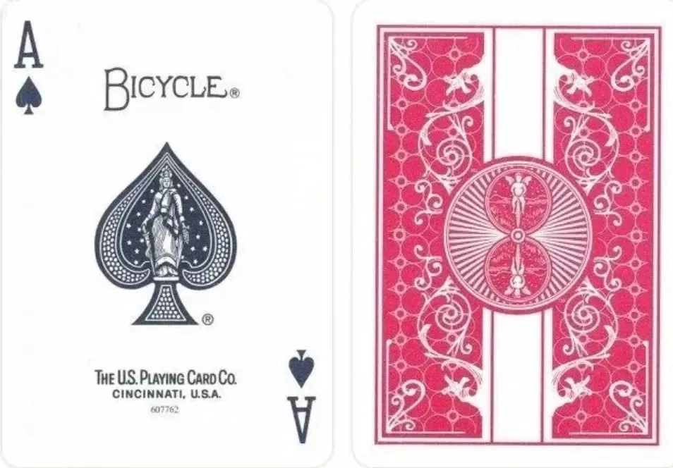 Bicycle Prestige 100% plastic Standard Premium box red / Байсикл Престиж 100% пластик стандарт Прем