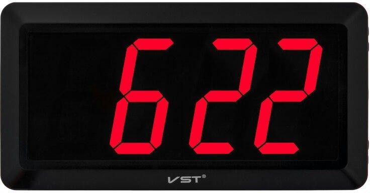 Сетевые часы vst780-1 220В красн.цифры+блок