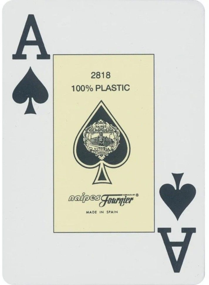 Карты "Fournier 2818 green" 100% пластик