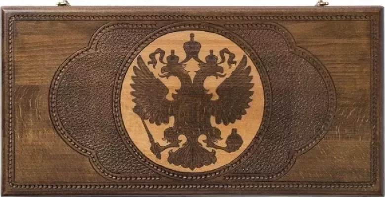 Нарды резные "Герб РФ" 60, Zakaryan