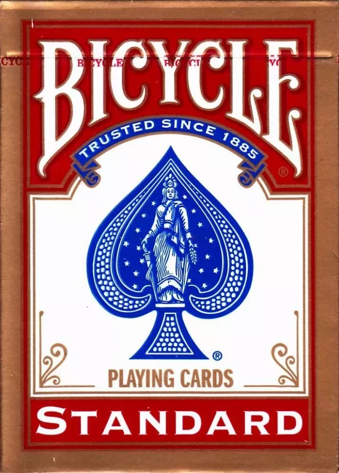 Игральные карты Bicycle Standard 54 карты,красные
