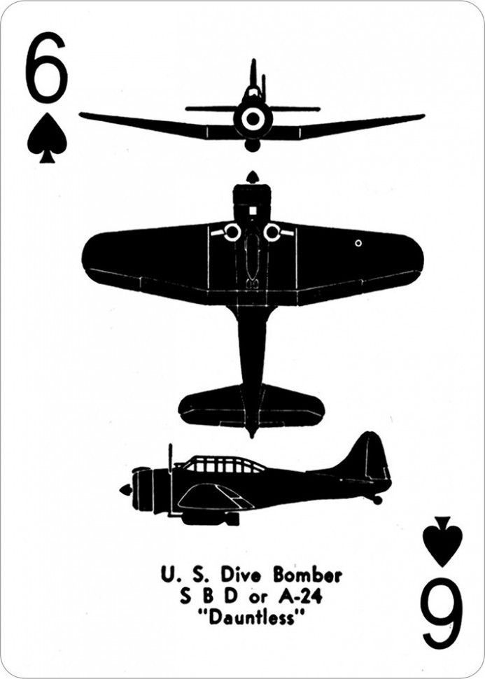 Карты "World War II Airplane Spotter Playing Cards"
