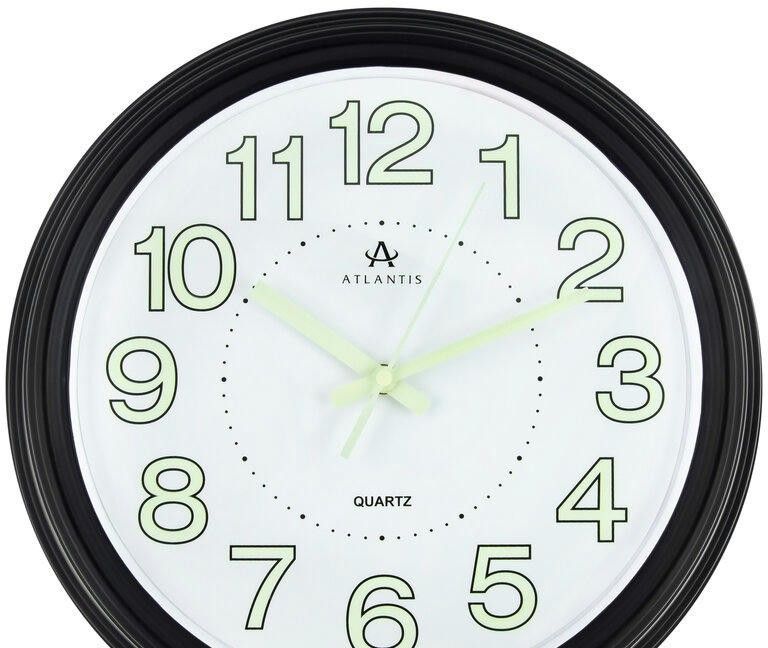 Настенные часы atlantis 1420a10 black frame