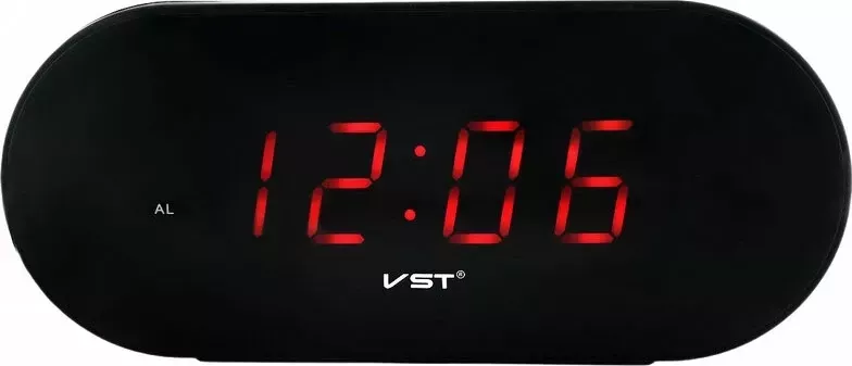 Сетевые часы vst715-1 220В красн.цифры+usb кабель (без адаптера)