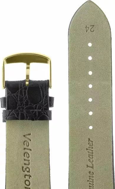 Ремешки velengton 24 черн croco зол заст-1