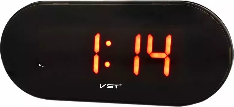 Сетевые часы vst717-1 220В красн.цифры+usb кабель (без адаптера)