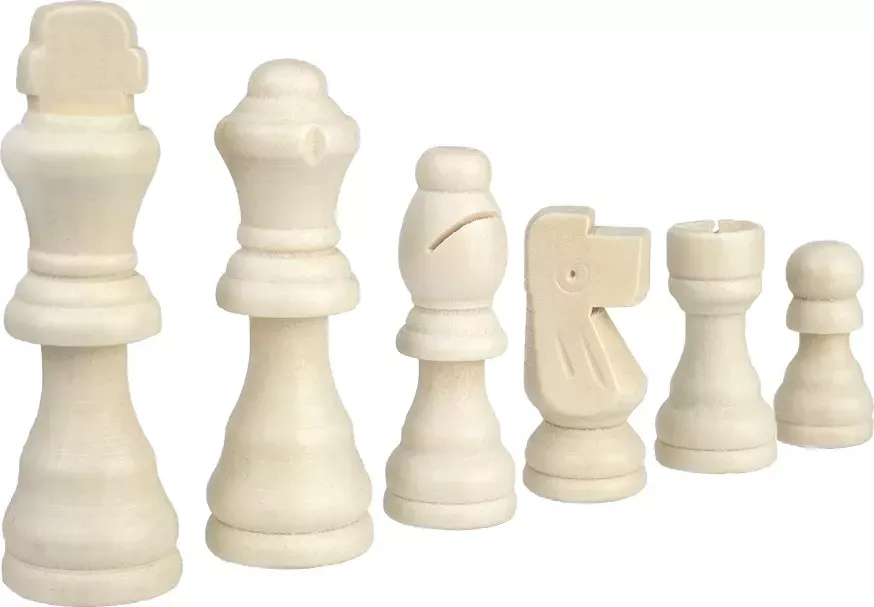 Шахматные фигуры деревянные с подложкой Partida 7,6 см