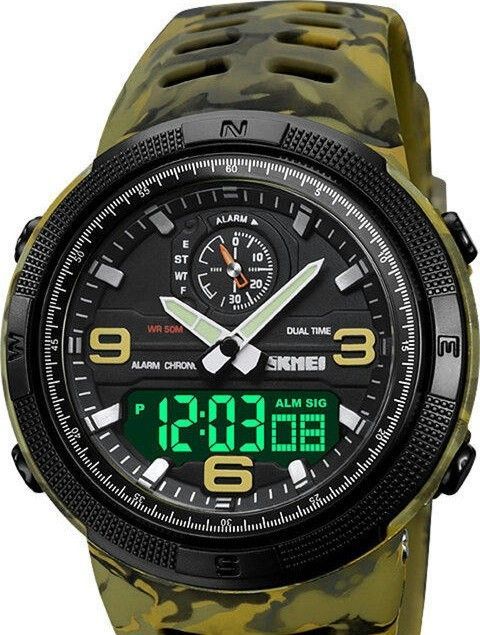 Наручные часы skmei 1655cmgnbk army green camo-black