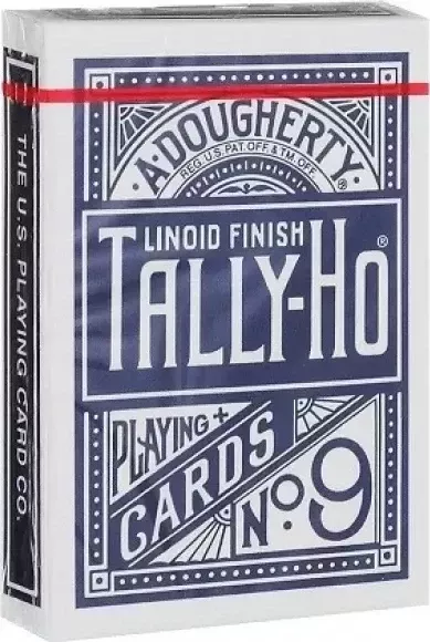 Карты "Tally-Ho Standard Index blue Fan"