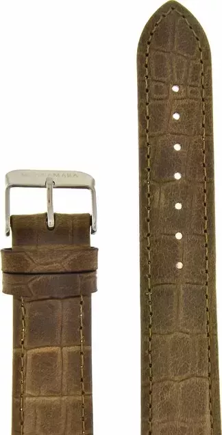 Ремешки maknamara 20 мм croco кор сереб заст МР-20041