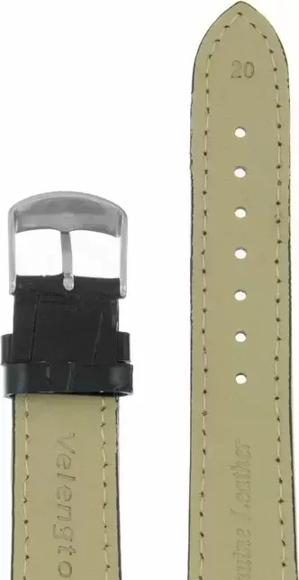 Ремешки velengton 20 чер croco с оранж строчкой-2