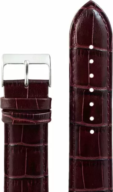 Ремешки "kmv" s-11, 24 р-р, бургун, толщина 3,8, l, сер заст