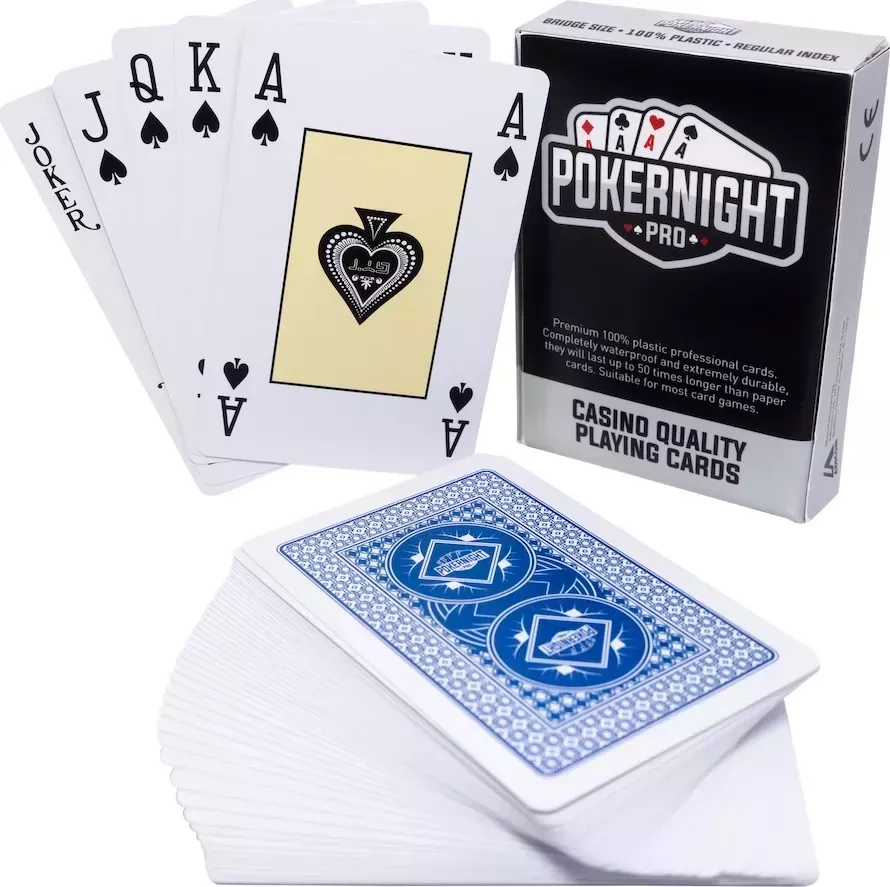 Комплект из двух колод карт "Poker Night Pro" 100% пластик